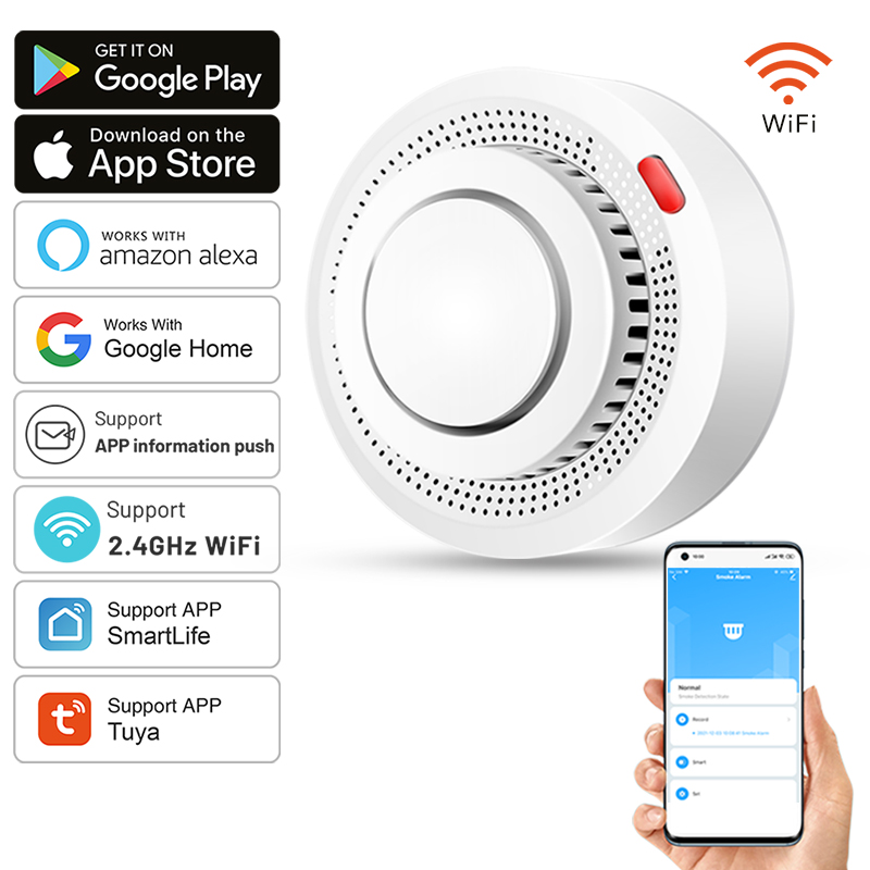 Smoke Detector Interconnected - جهاز استشعار الدخان الذكي واي فاي