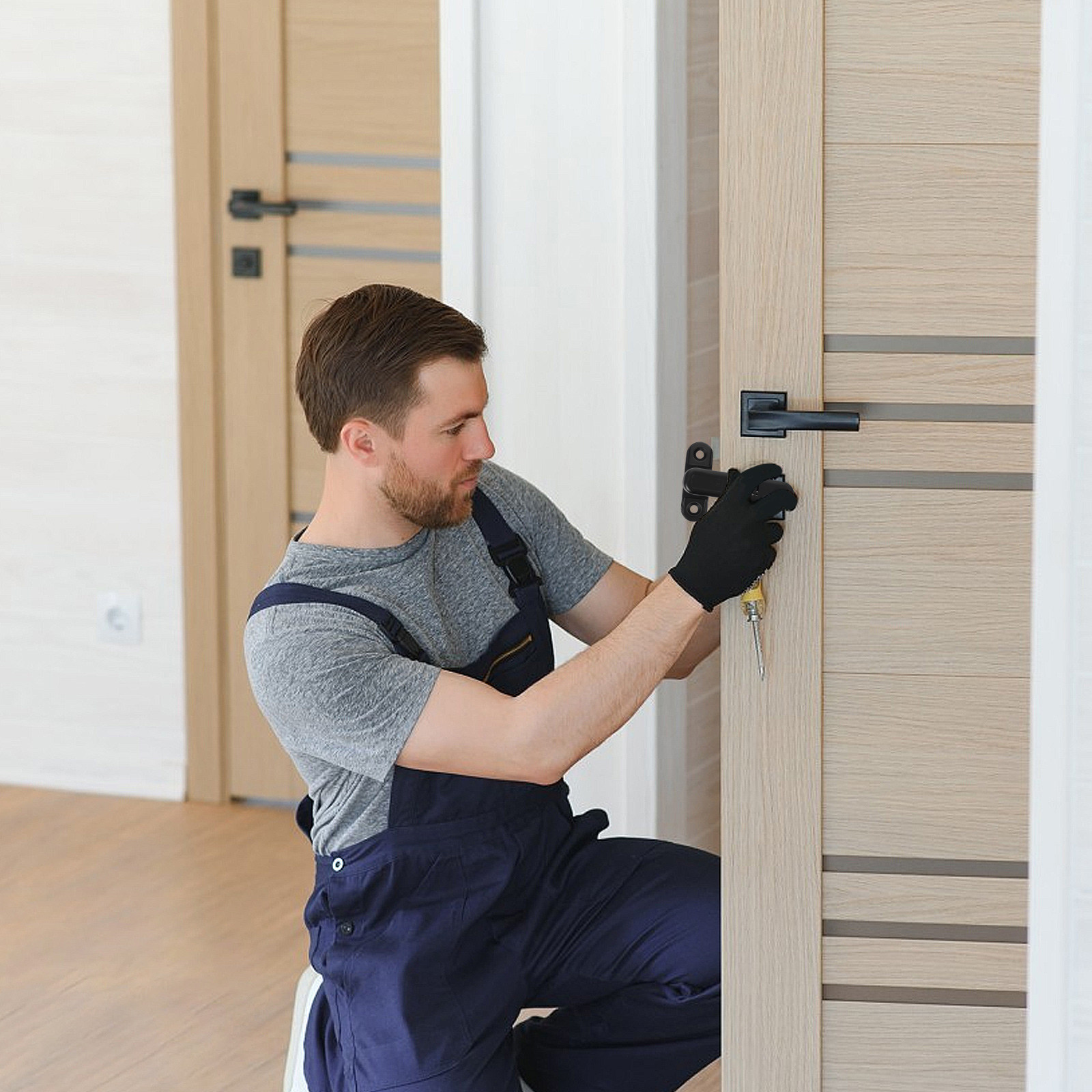 Door Stop Alarm - جهاز إنذار لمنع سرقة الأبواب، قفل