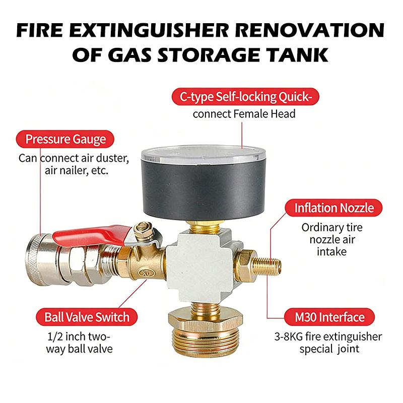 Fire Extinguisher Small - طقم محول ضغط مضخة الهواء للخزانات