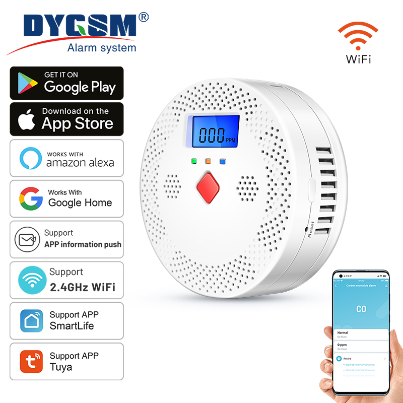 Co Detector Plug - Tuya WiFi الذكية أول أكسيد الكربون