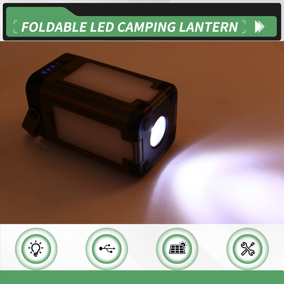 Power Outage Light - فانوس تخييم LED قابل للطي X08A