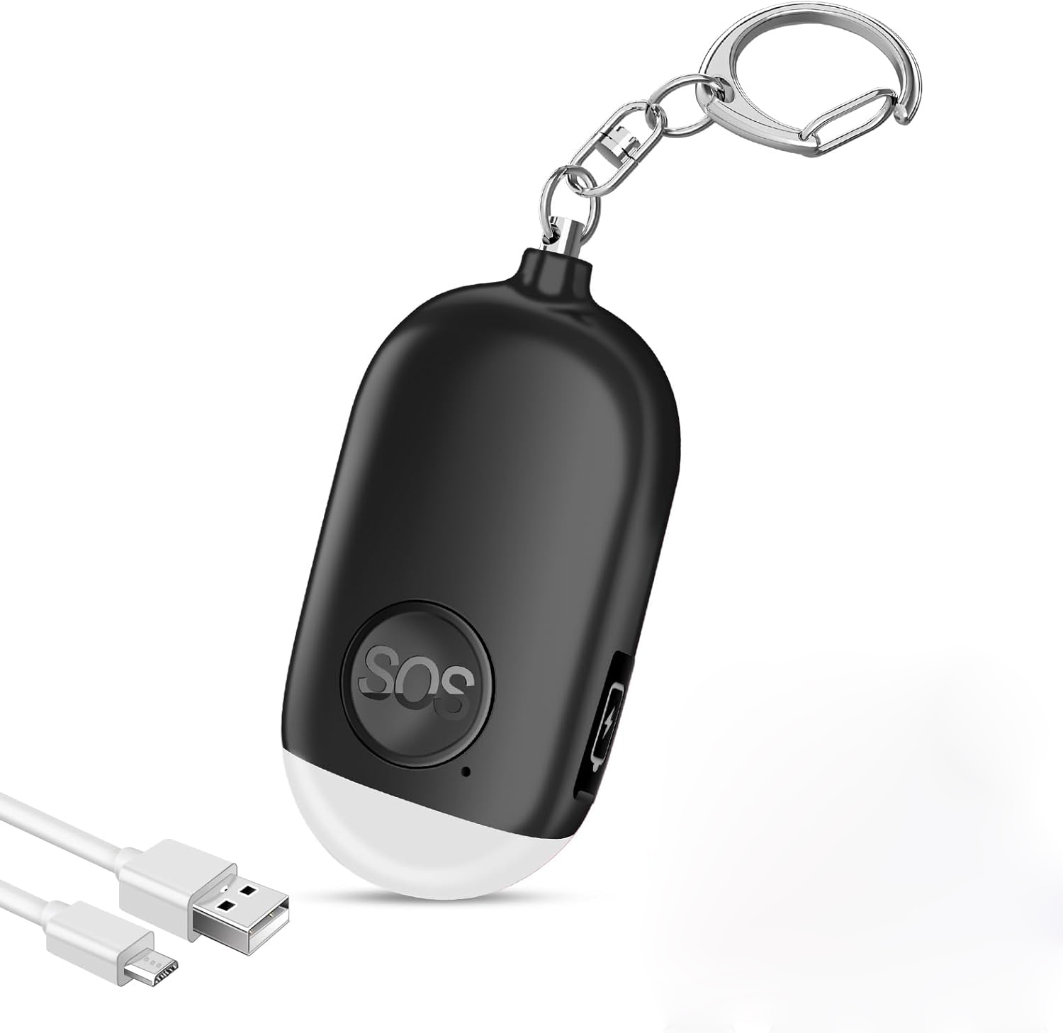 Personal Alarm Keychain - 1 قطعة سلسلة مفاتيح إنذار صوتية