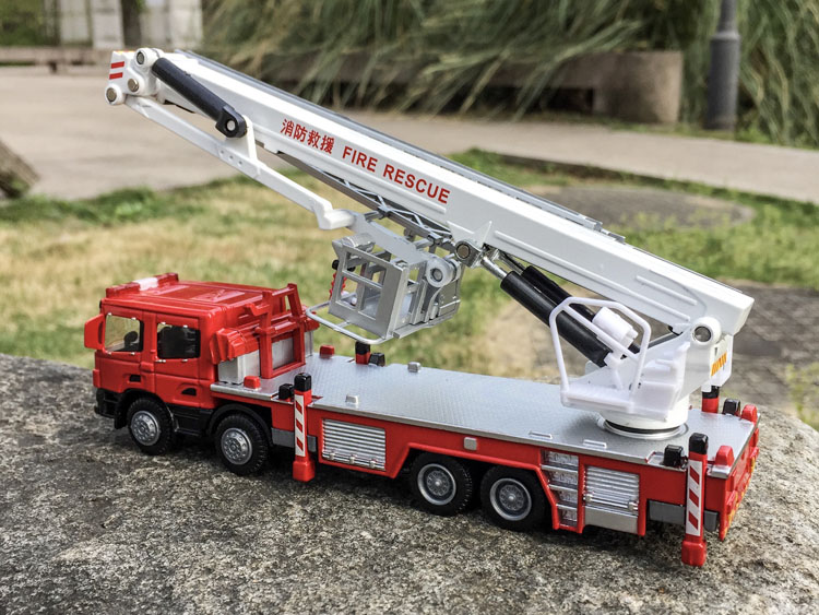 1:50 مركبات هندسية ، شاحنة إطف - مراجعة Fire Escape Ladder وسعره