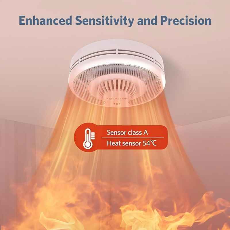 كاشف إنذار الدخان والحرارة الل - مراجعة Smoke Detector Interconnected وسعره