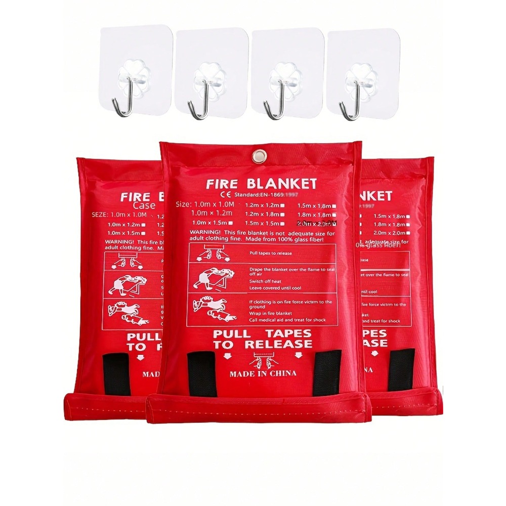 بطانية حريق 39.37 × 39.37 بوصة - مراجعة Fire Blanket Kitchen وسعره