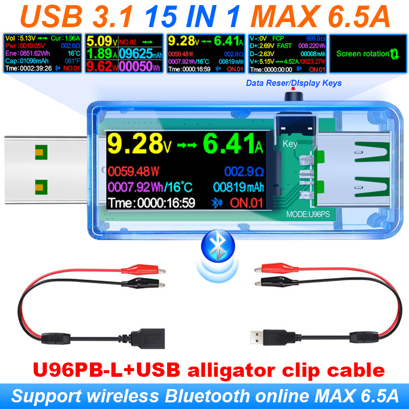 15 في 1 USB 3.1 تستر تيار مستم - مراجعة Co Detector Plug وسعره