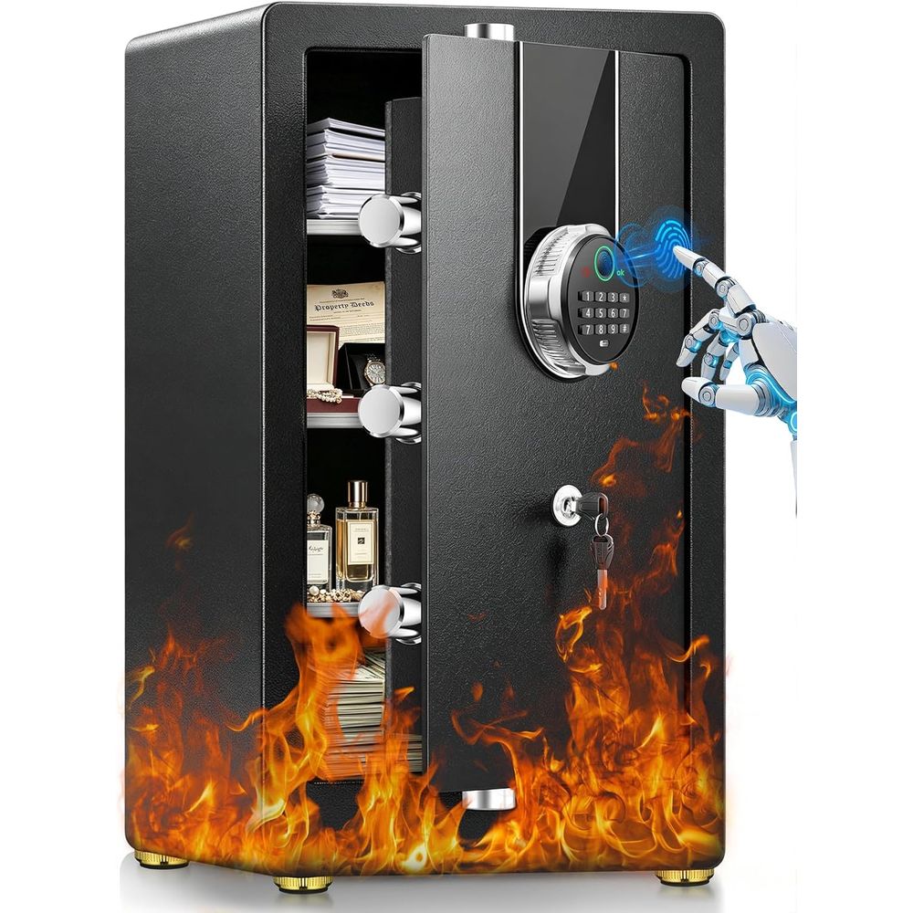 خزنة بيومترية كبيرة مع نظام أم - مراجعة Fire Safe Document وسعره
