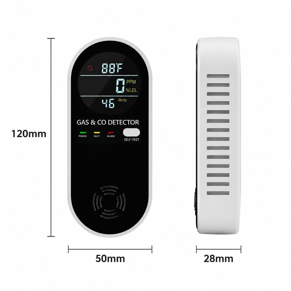 كاشف غاز متعدد الوظائف بشاشة L - مراجعة Co Detector Plug وسعره