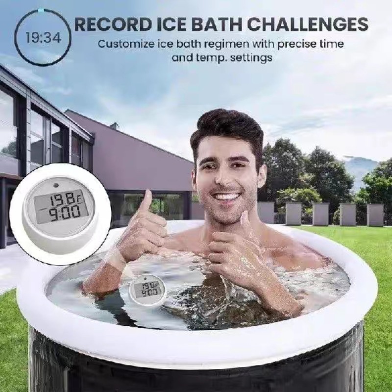 مقياس حرارة حمام الثلج مع منبه - مراجعة Pool Alarm Float وسعره