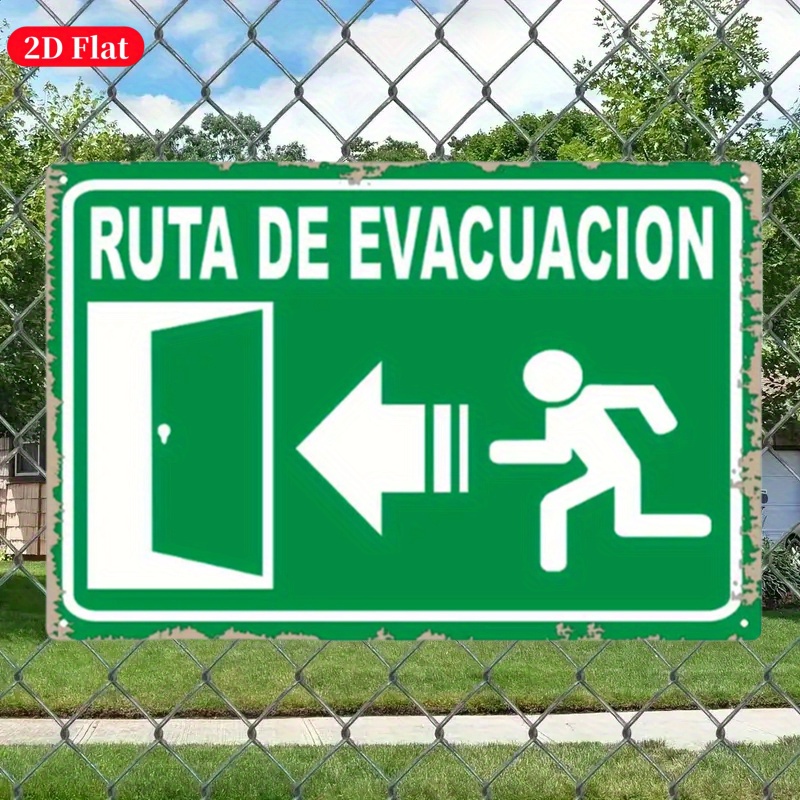 (لوحة معدنية ثنائية الأبعاد) ل - مراجعة Emergency Exit Sign وسعره