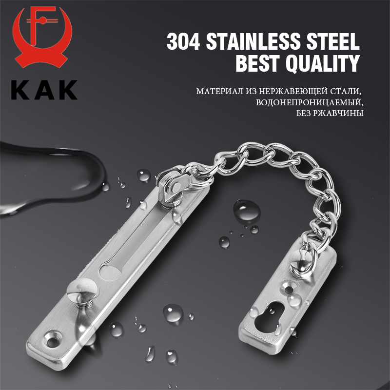 KAK 304 المقاوم للصدأ باب أمان - مراجعة Security Chain Door وسعره