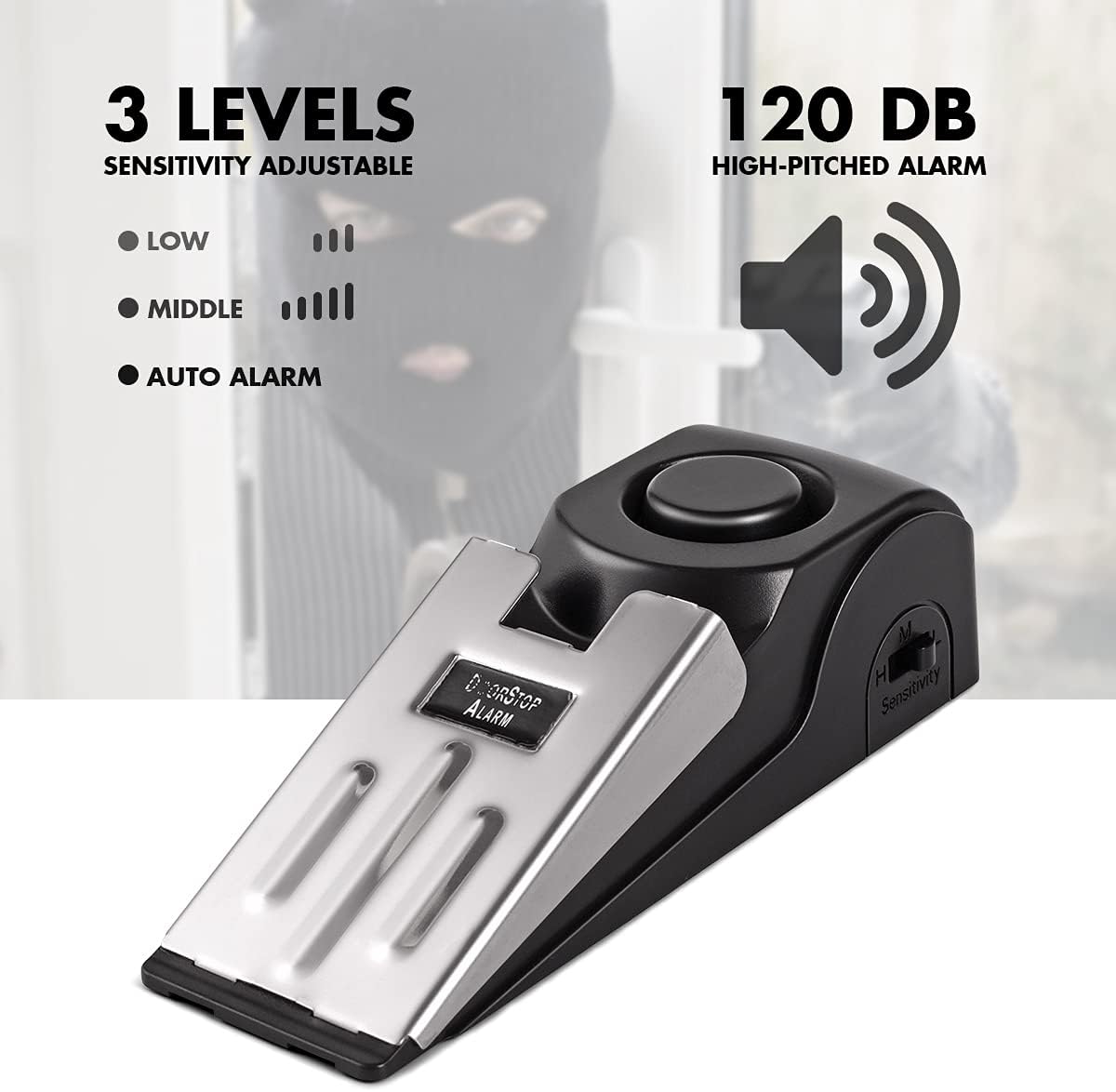 إنذار إيقاف الباب، سدادة الباب - مراجعة Door Stop Alarm وسعره