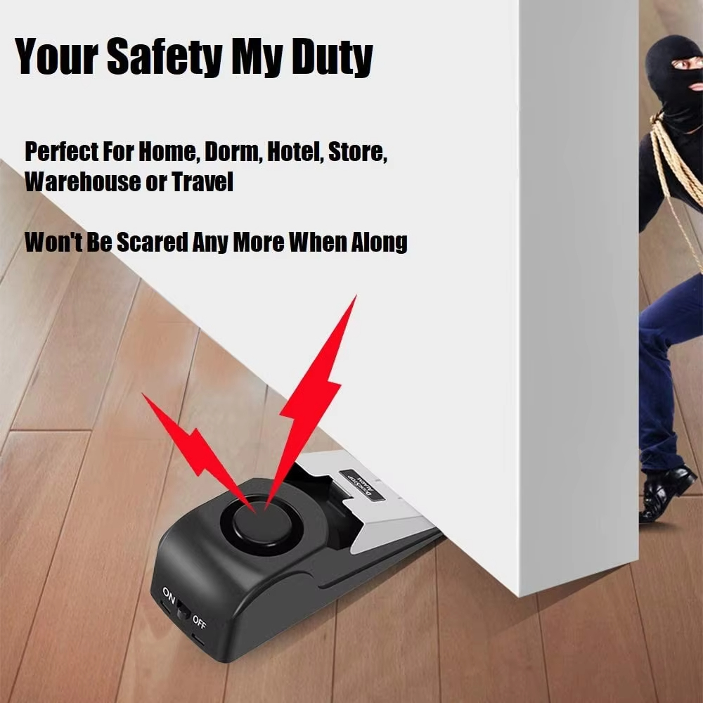 مانع باب لاسلكي من الفولاذ الم - مراجعة Door Stop Alarm وسعره
