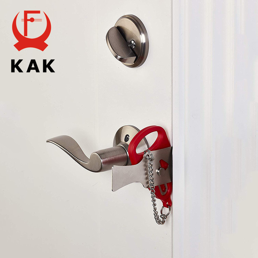 KAK قفل الباب المحمول بدون مفت - مراجعة Security Chain Door وسعره